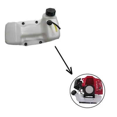 4-Hole, B-Type Fuel Tank with Cap for 2 Stroke Brush Cutter Engine